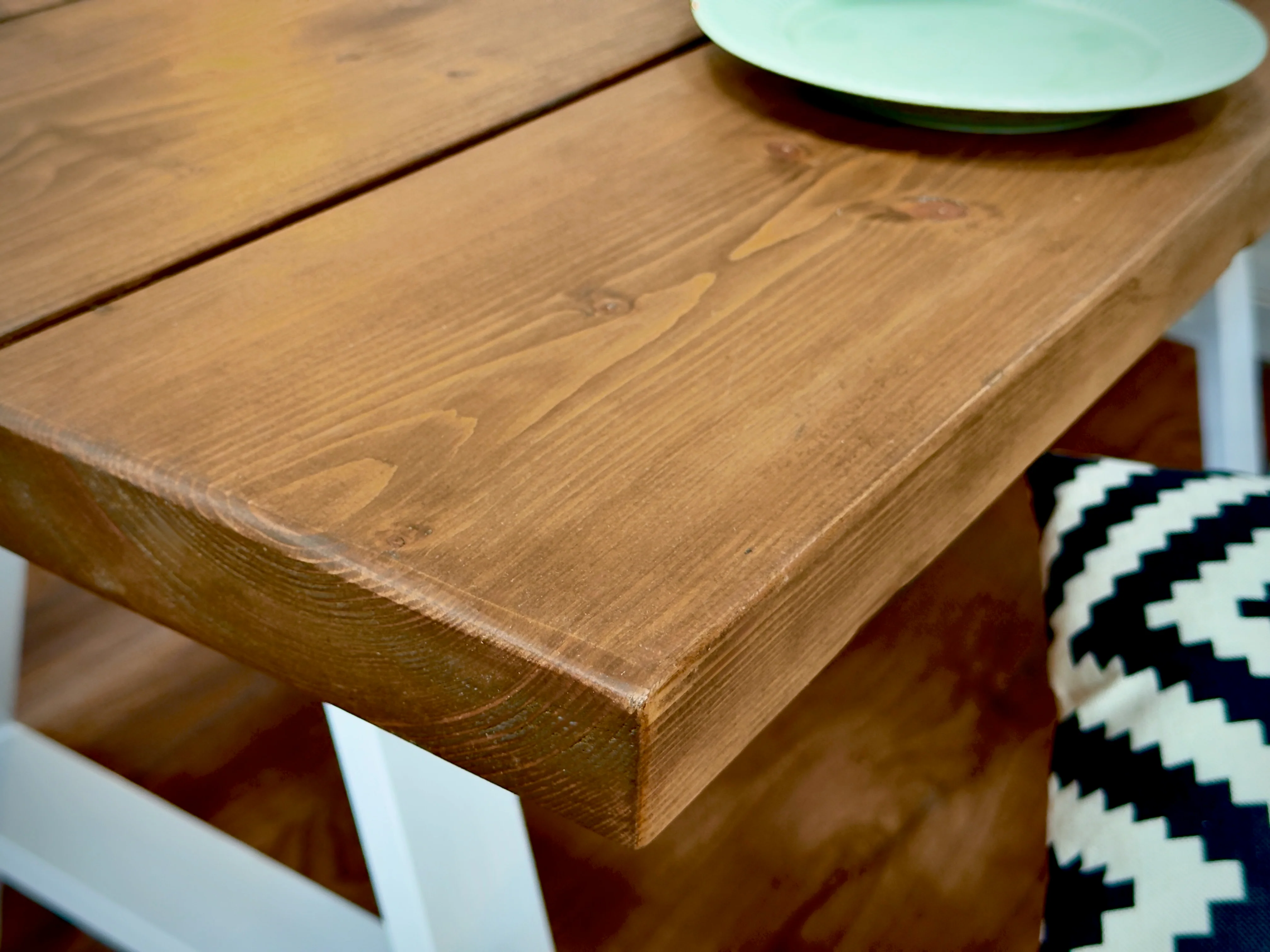Rustic Solid Wood Dining Table & Benches – A Frame Legs in Steel, Black or White – Handmade Kitchen Table Set - Image 10