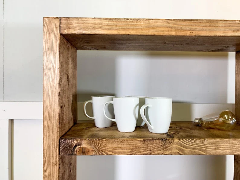 Industrial Reclaimed Scaffold Board Bookcase on Steel Tube Legs - Image 9