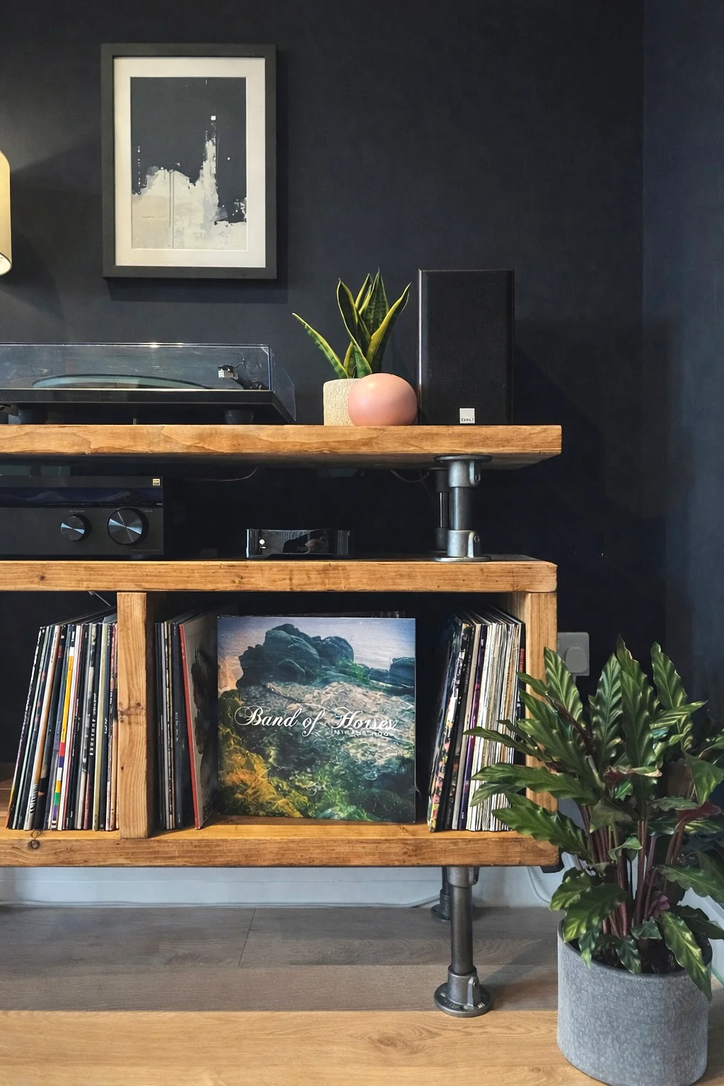 Industrial Record Player Stand. Vinyl Storage Cabinet - Image 4