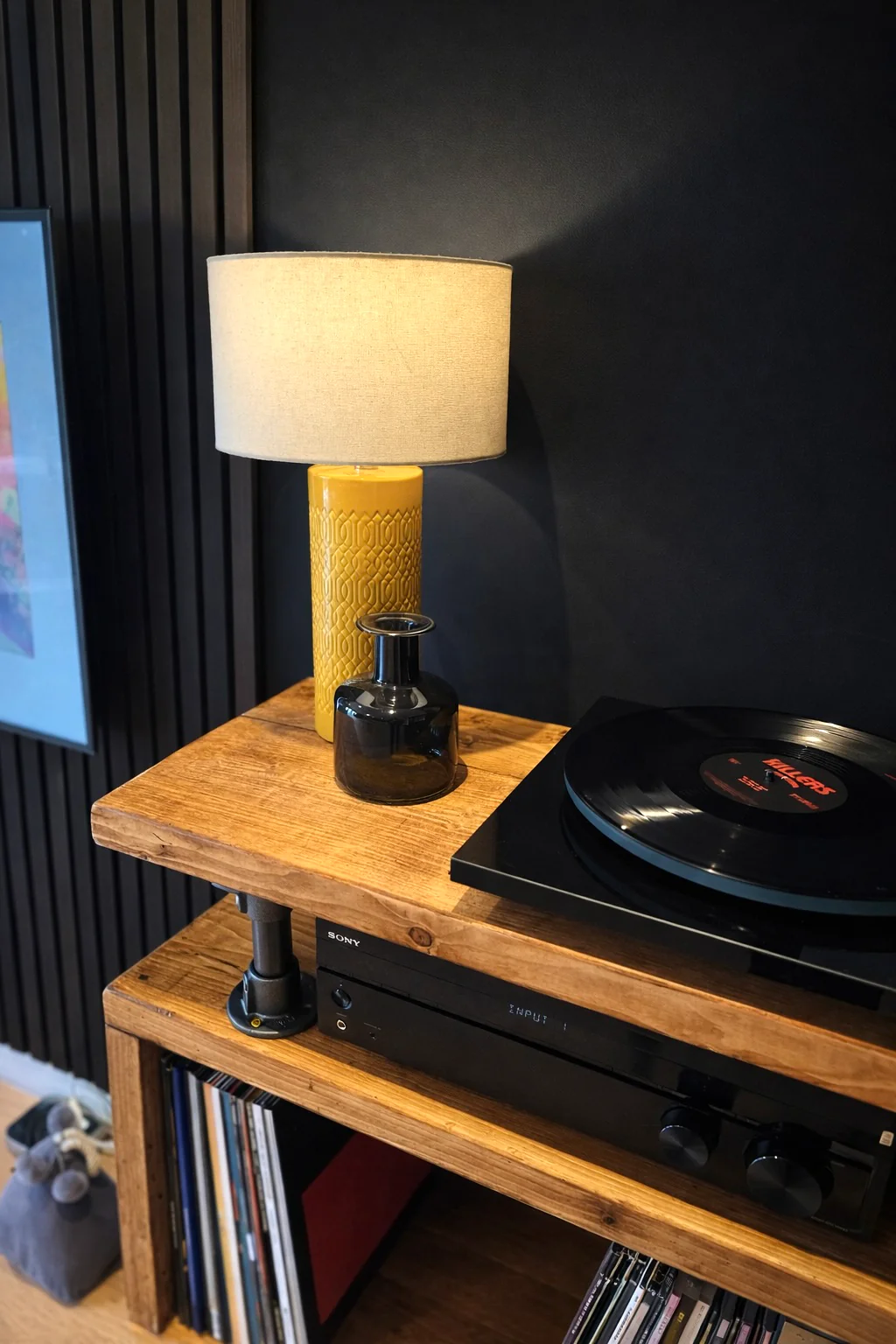 Industrial Record Player Stand. Vinyl Storage Cabinet - Image 7
