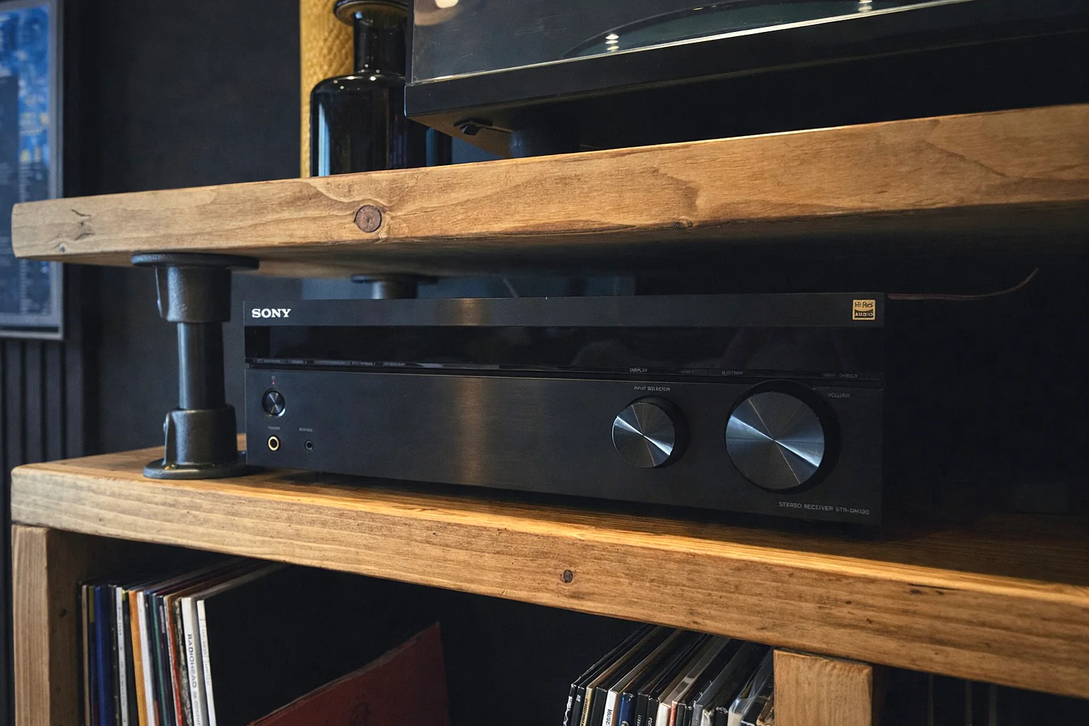 Industrial Record Player Stand. Vinyl Storage Cabinet - Image 8