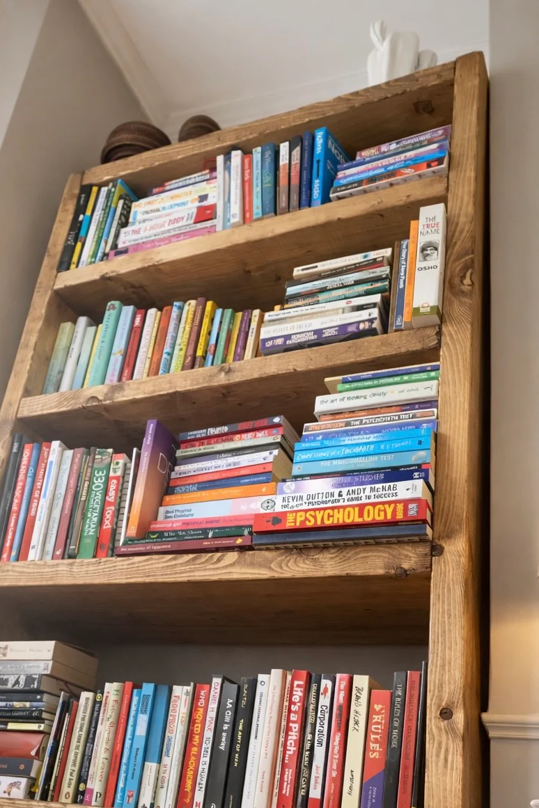 Industrial Rustic Bookcase Bookshelves on Hairpin Legs - Image 10
