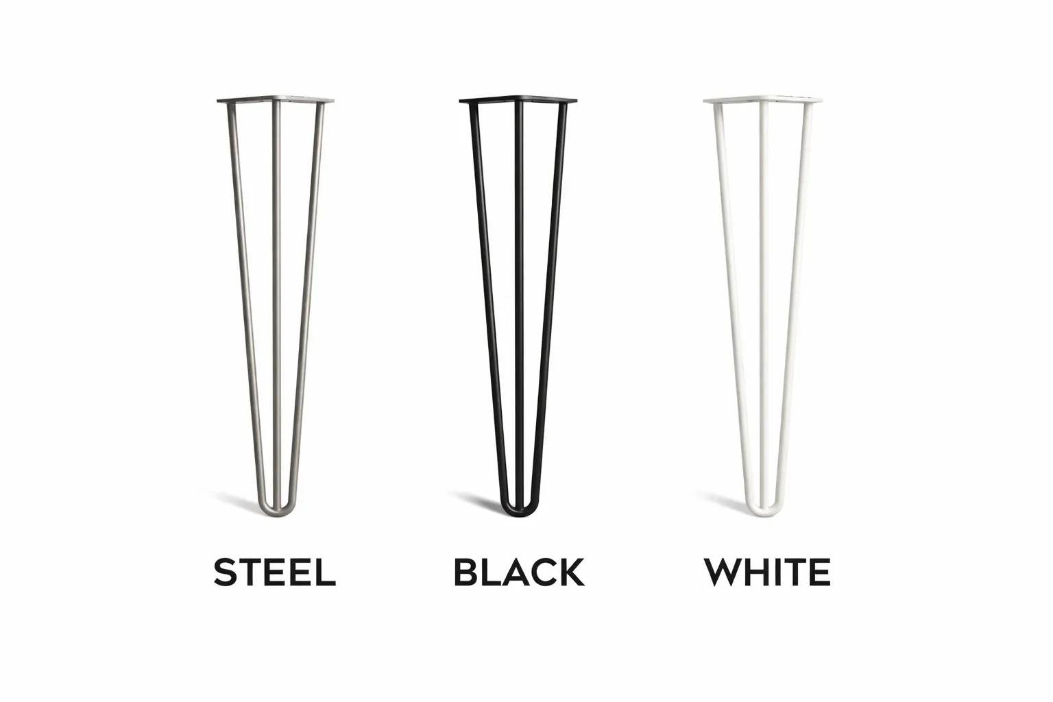Industrial Solid Wooden Coffee Table on Steel Hairpin Legs - Image 12