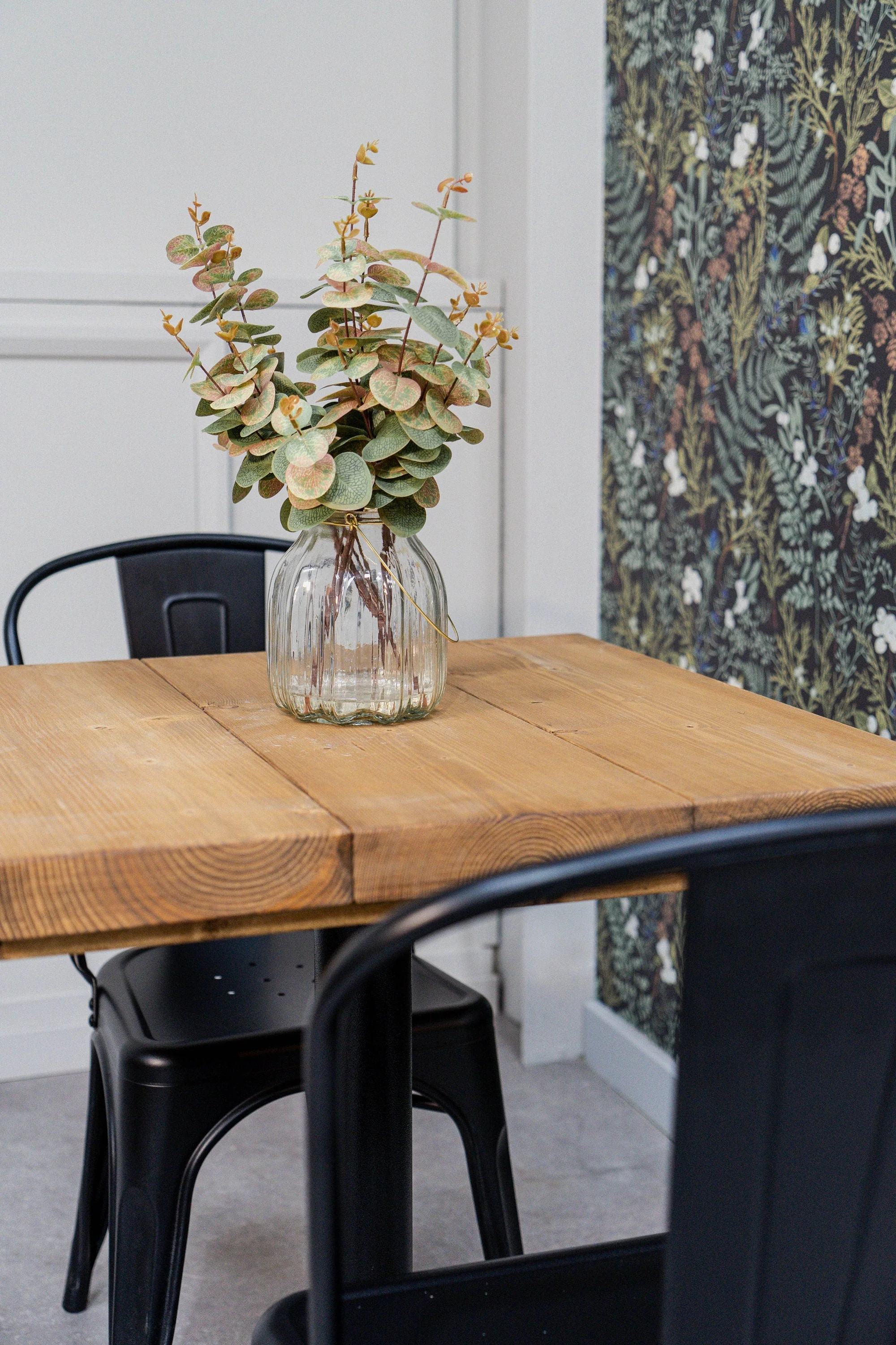 Rustic Bistro Table | Cafe Bar Style | Cast Iron Pedestal Base | Solid Wood Timber Top - Image 9