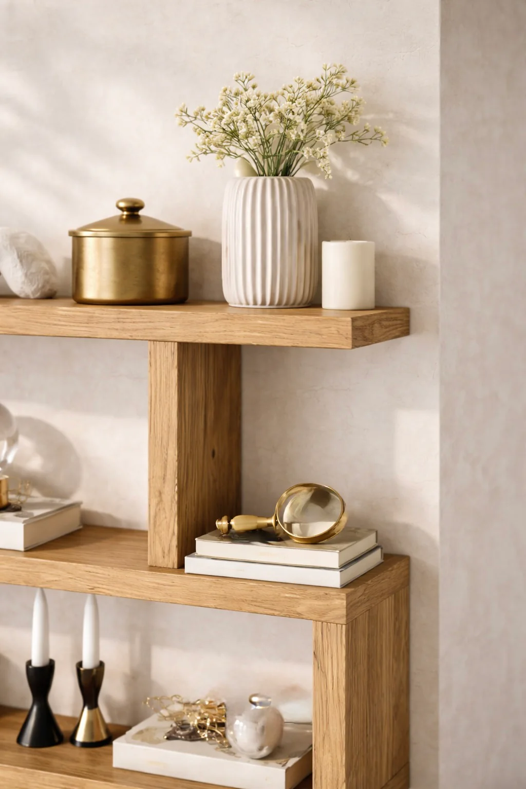Rustic Solid Wood Staggered Bookcase | Industrial Handcrafted Bookshelves - Image 9
