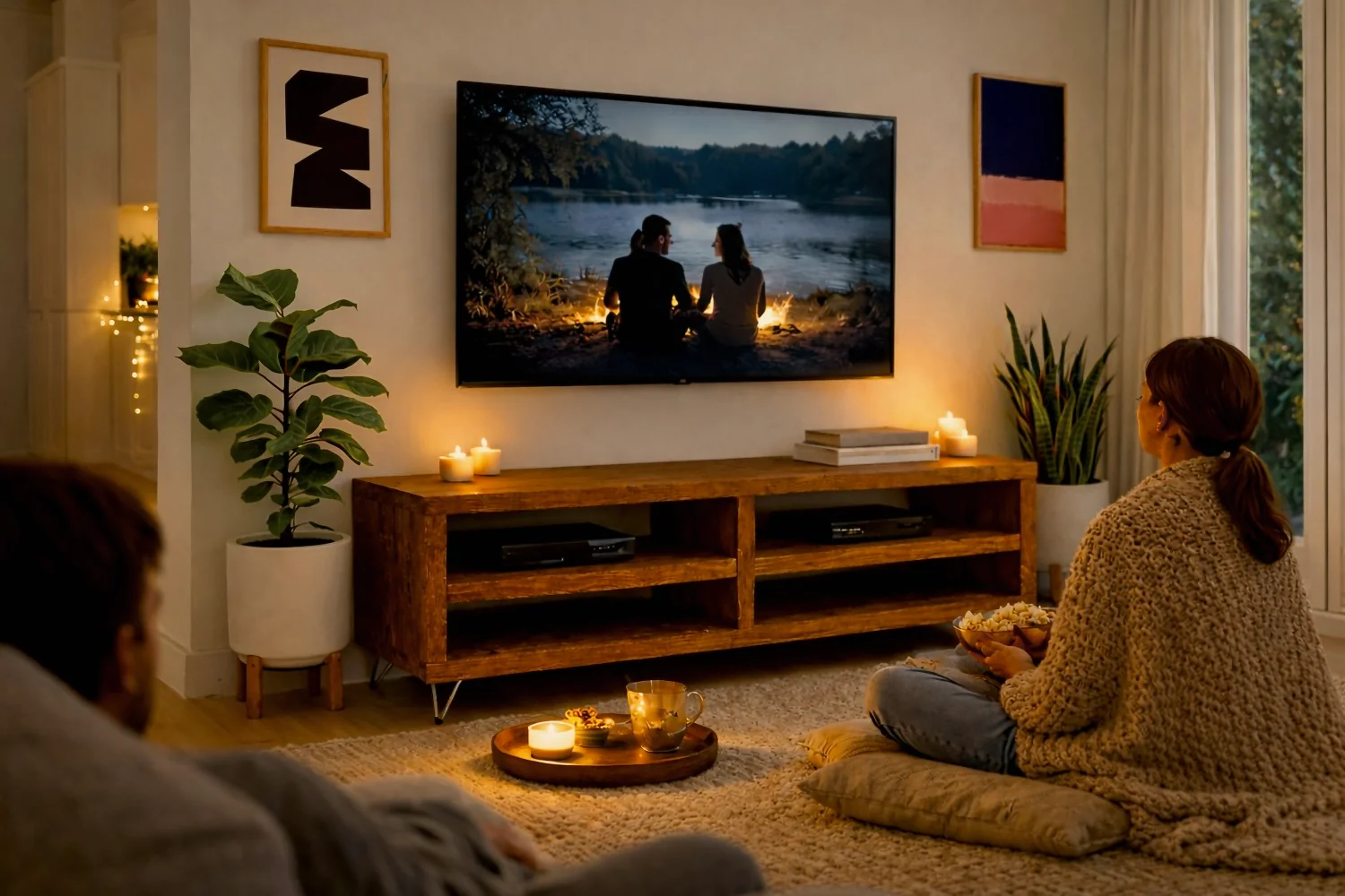 Industrial Style TV Unit, Rustic Solid Wood TV Cabinet, Sideboard on Hairpin Legs - Image 13