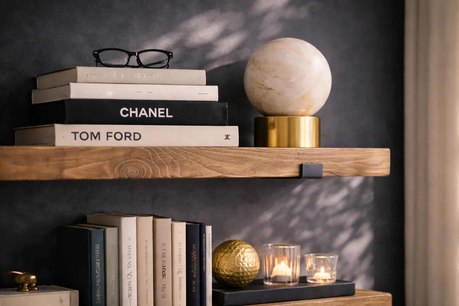 Rustic Wall Shelf on L Shaped Steel Brackets | Bookshelves | Kitchen Shelf on Right Angled Brackets - Image 3