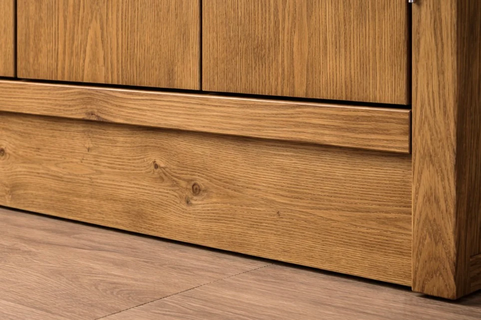 Solid Wood TV Stand Media Unit with Cupboard Storage – Rustic Industrial Handmade TV Cabinet - Image 6