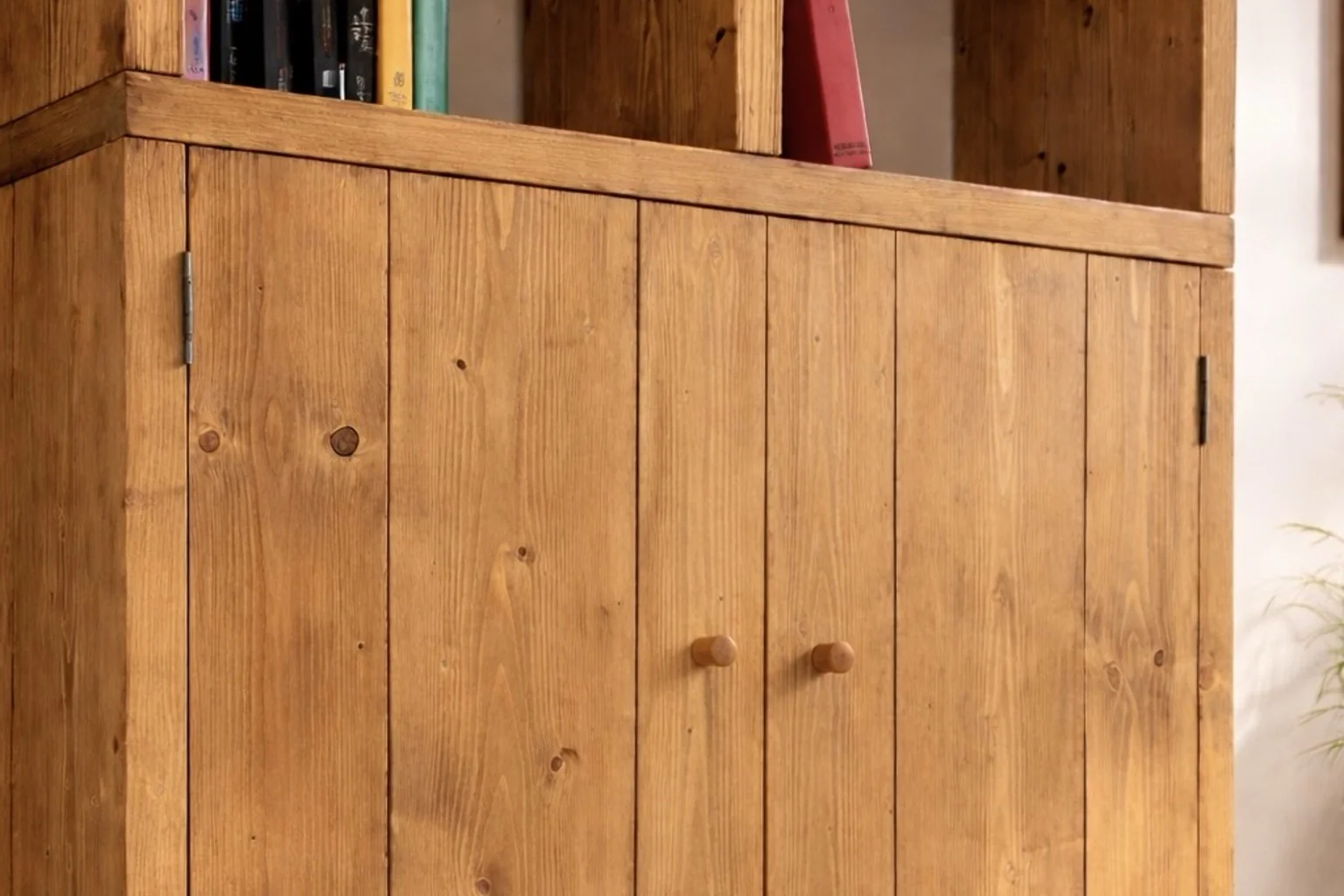 Solid Wooden Cupboard Unit with Shelving, Handcrafted, Rustic Style - Image 10